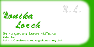 monika lorch business card